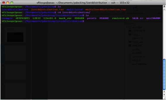 List of files in the LZerD distribution